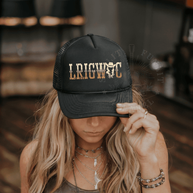 Reverse Cowgirl Country Concert Trucker Hat - Sunlit Funlit | Graphic Tees for Country Concert Addicts